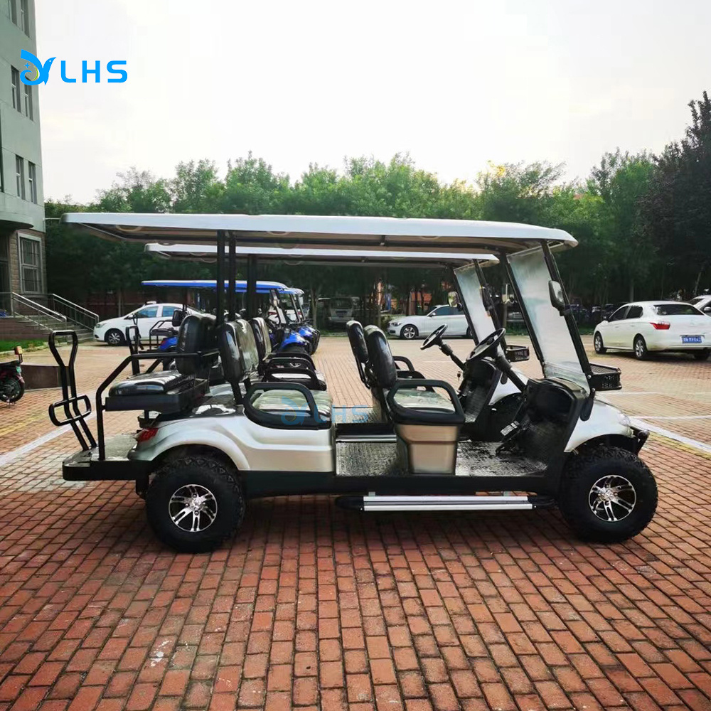 4 wheel custom golf motorcycle car solar panel powerd wedding golf cart trolley wholesale golf buggy with phone holder