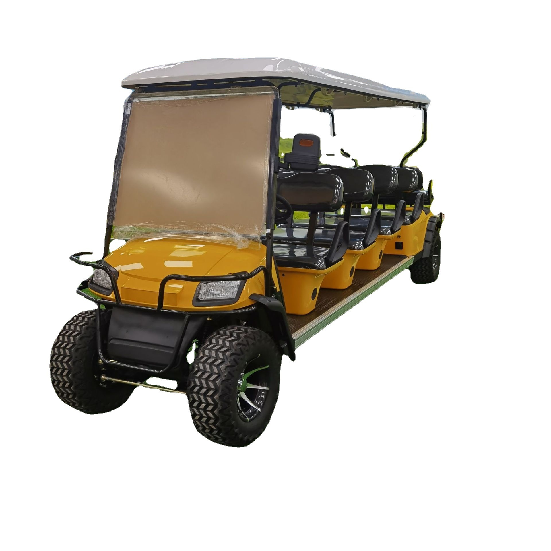 Hot sale golf electric scooter 5000w motor 6 seats green tourist golf club car electric golf buggy with LCD display