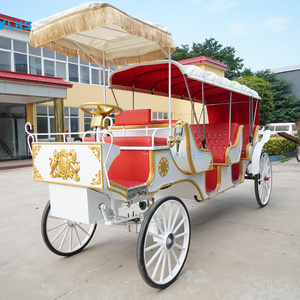 Four wheel marathon horse carriage CE two years guarantee Royal Carriage Electric hoseless carriage for tourism