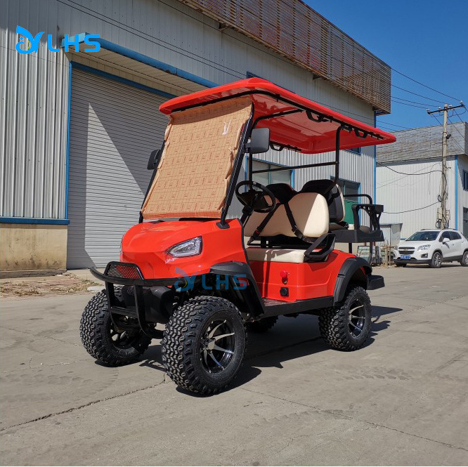 Utility luxury off road 4 seater electric golf car cheap price airport electric shuttle golf cart motor golf buggy with bumper