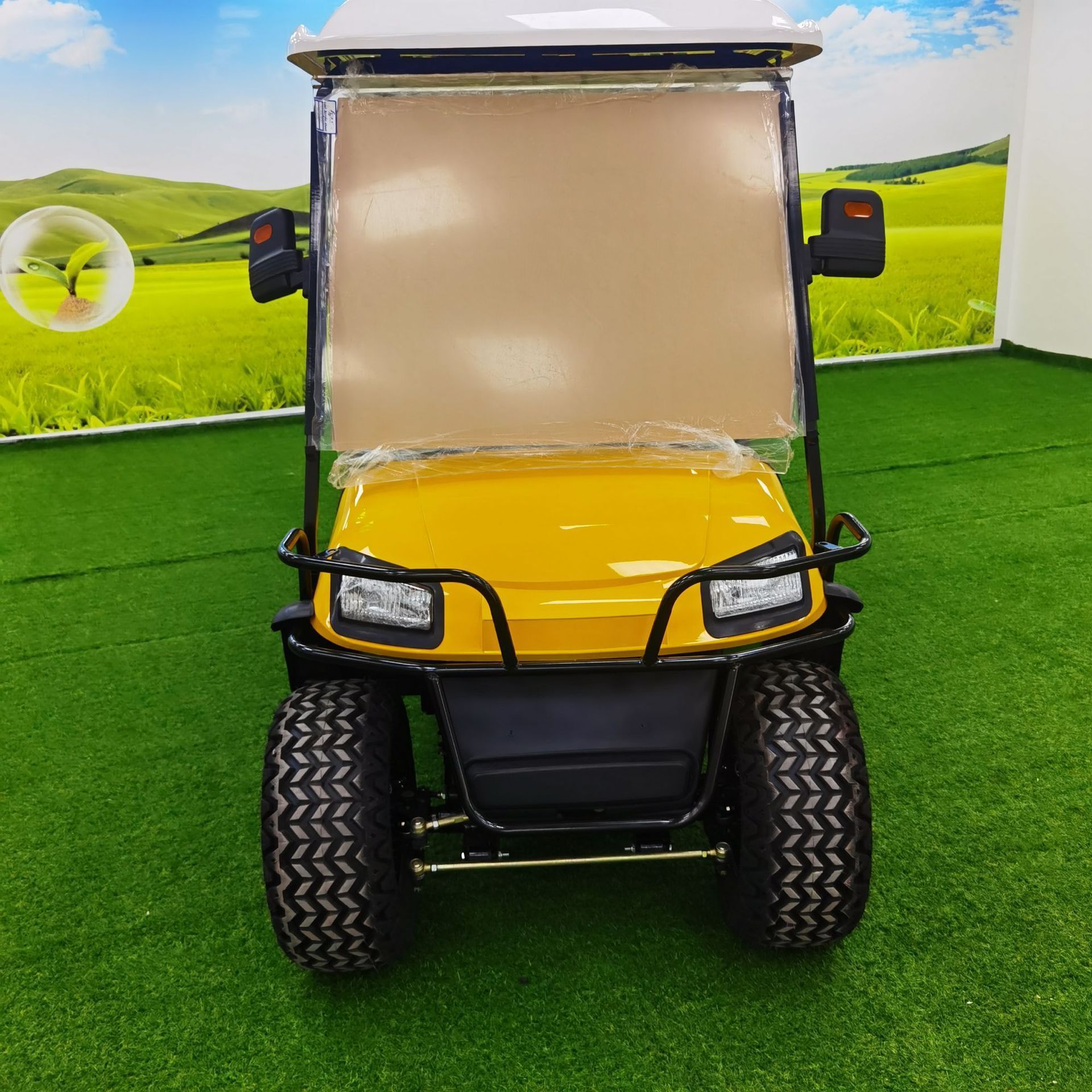 Hot sale golf electric scooter 5000w motor 6 seats green tourist golf club car electric golf buggy with LCD display