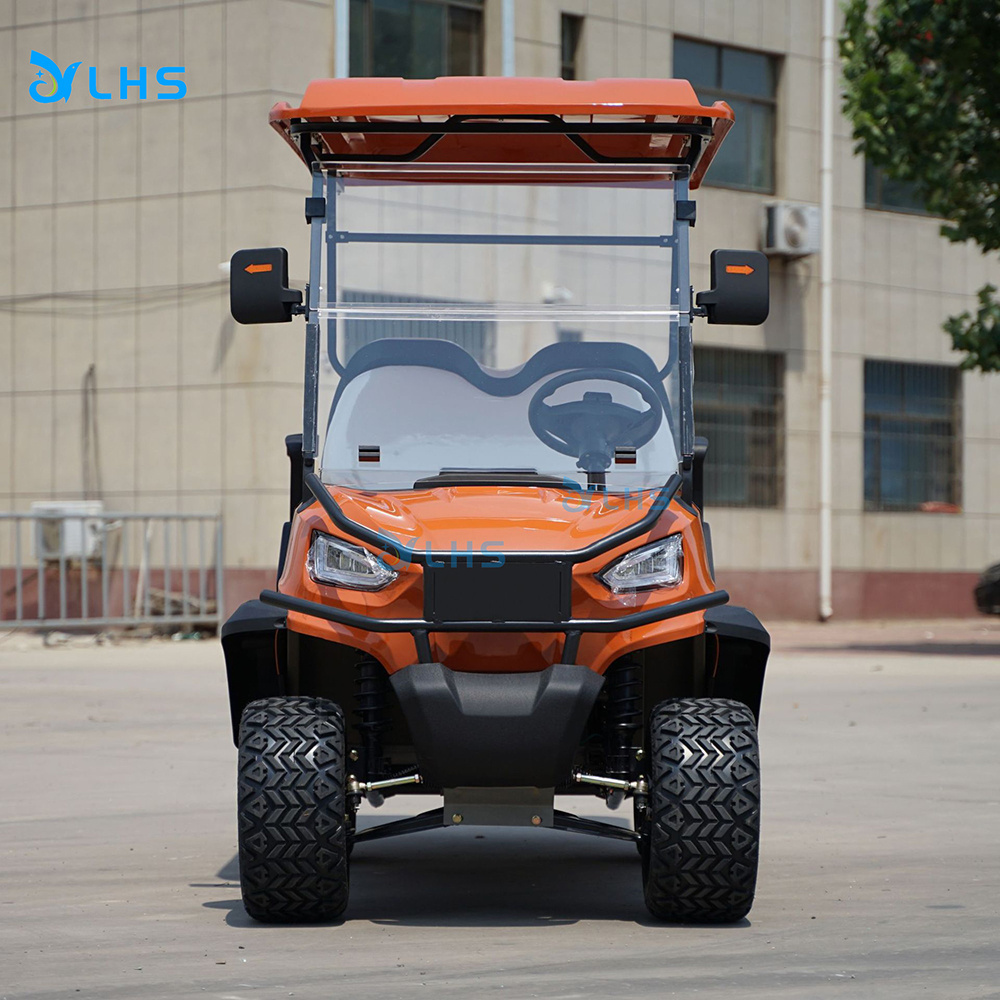 4 wheels 60v custom lead-acid or lithium battery golf cart off road car golf smooth driving golf cart trolley for elderly