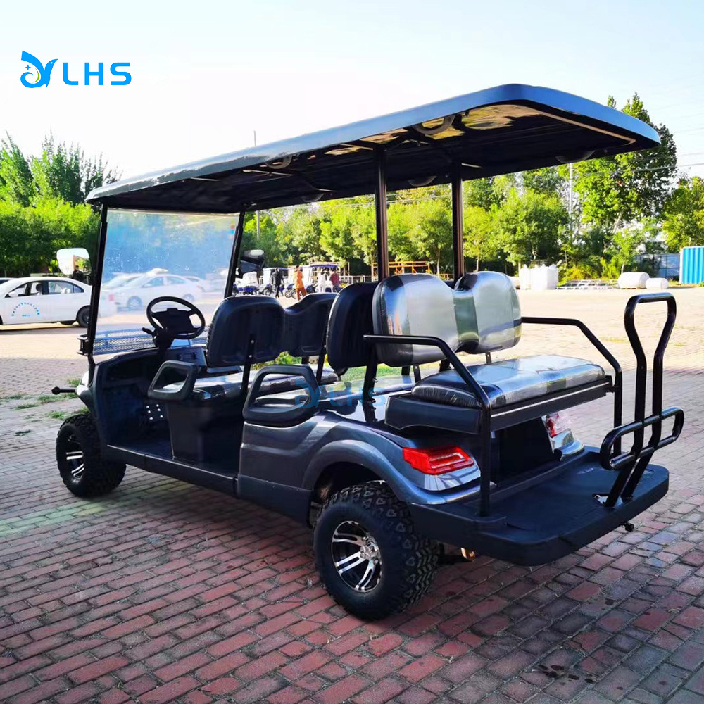 4 wheel custom golf motorcycle car solar panel powerd wedding golf cart trolley wholesale golf buggy with phone holder