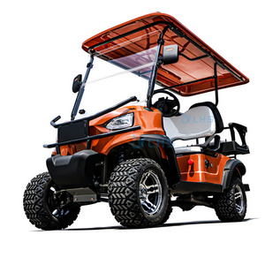 4 wheels 60v custom lead-acid or lithium battery golf cart off road car golf smooth driving golf cart trolley for elderly