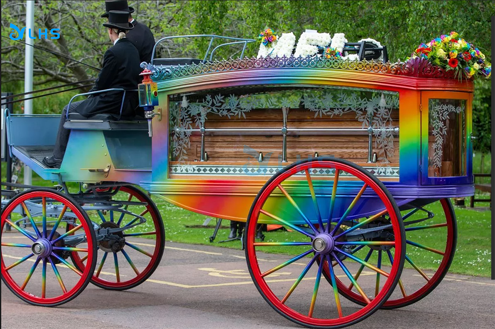 Funeral Buggy Electric Horse Hearse Manufacturer /Horse Drawn Hearse/Hot sale Chariot Horse Drawn Hearse for Funeral