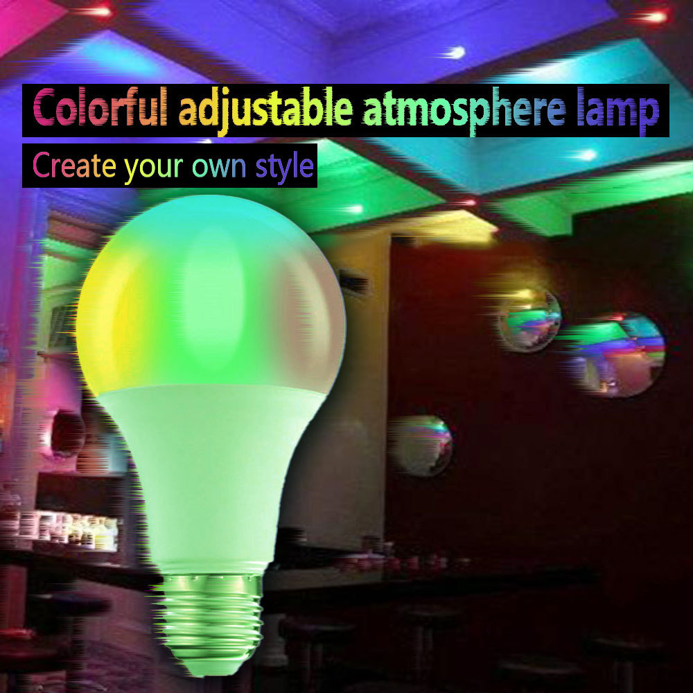 5w 7w 9w 10w 12w E27 Rgb Colorful Bulb Changing Voice Control Warm Lighting Energy Saving Led Smart Wifi Lights Bulb