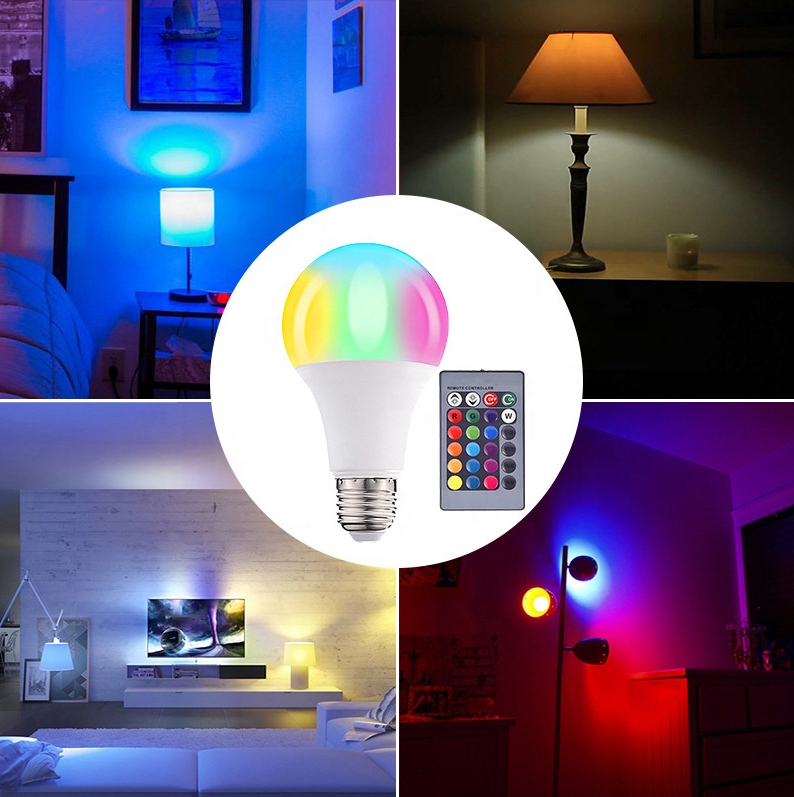 5w 7w 9w 10w 12w E27 Rgb Colorful Bulb Changing Voice Control Warm Lighting Energy Saving Led Smart Wifi Lights Bulb