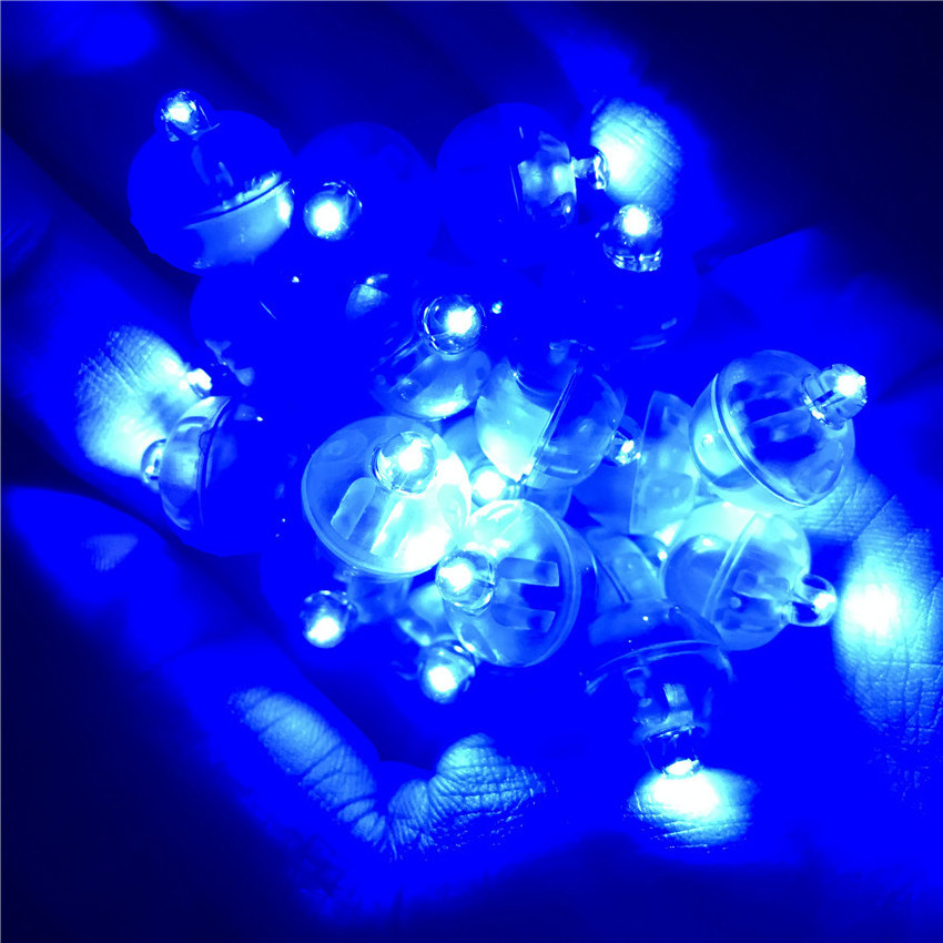 Small 100pcs Waterproof Tiny Round Led Light Flashing Led Balloon Light for Party Wedding