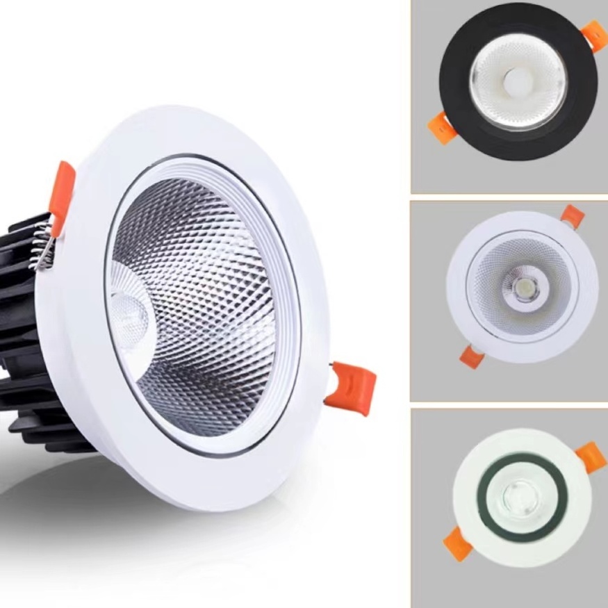 Hot selling led 3 colors adjustable installing downlight angled recessed lighting for room