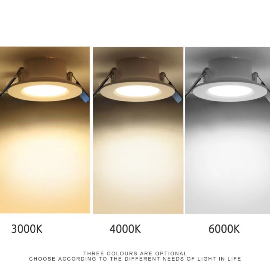 Hot selling led 3 colors adjustable installing downlight angled recessed lighting for room