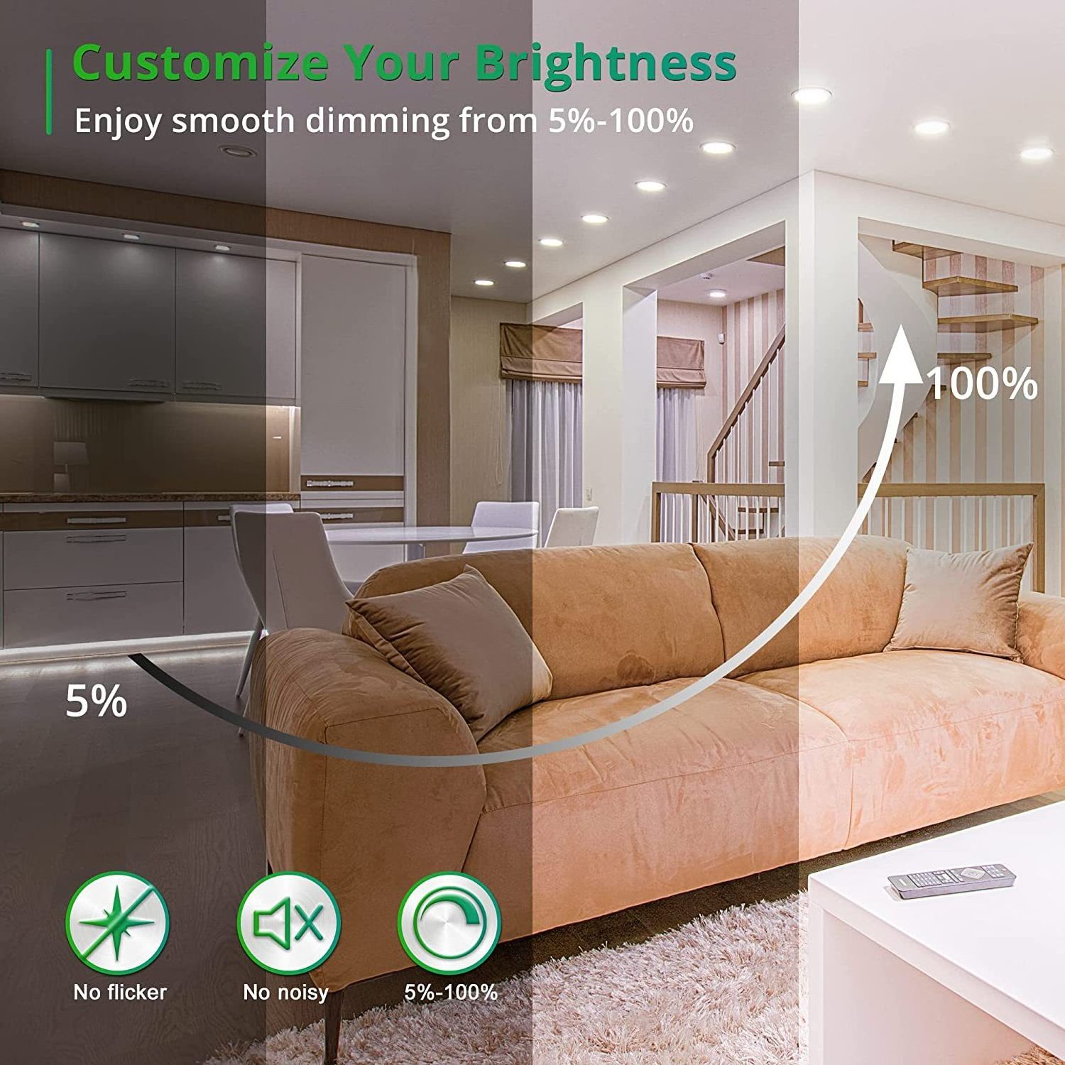 High quality led 3 colors 4 inch 9w 3CCT dimmable downlamp recessed light for room