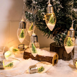 2023 Popular Garden Outdoor Bulbs Fairy Lights Christmas Snow Globe Strings Lights