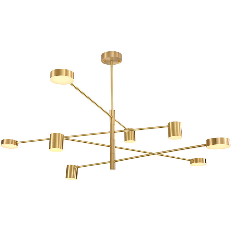 most popular brass hanging light fixtures gold pendant ceiling lamp sputnik chandelier