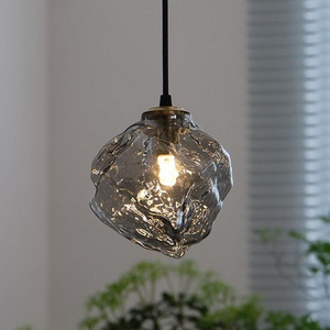 Modern Creative Irregular Glass Ball Chandelier Lamp Lava Pendant Light For Living Room