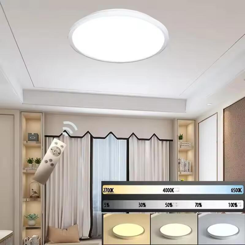 Factory Commercial Bedside Remote control Flush Mount Custom Flat Smart Led Ceiling Lamp Light