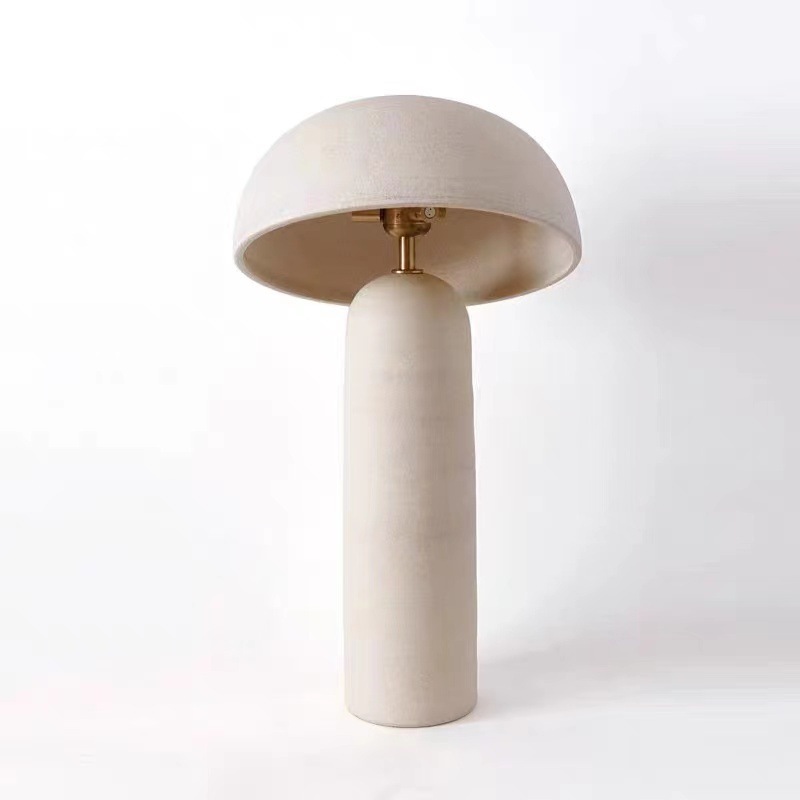 Handmade mushroom decorative night light antique ceramic lamp chinese porcelain table lamps