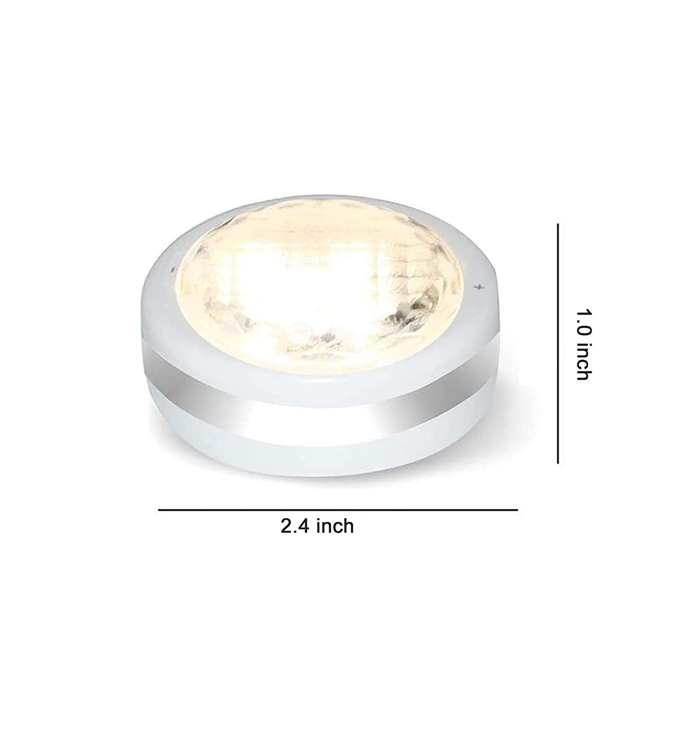 Best Rechargeable Battery Operated Wireless Led Ceiling Cabinet Puck Lights with Remote