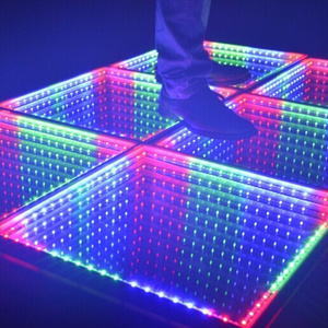 Best RGB diy portable Stage Disco Dj Decoration pixel magnetic interactive 3D Dance Piso LED Floor for Wedding party