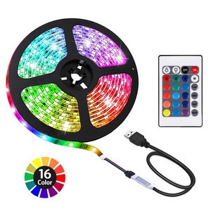 5V IP65 RGBW Flexible Button Switch Cable TV Backlight Kit USB Led Strip Light with Remote Controller