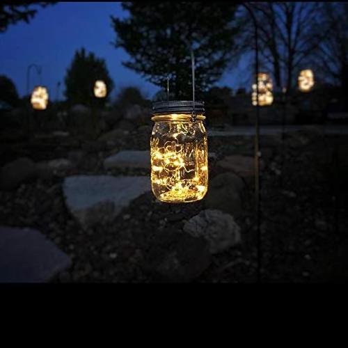 20 LED Hanging Outdoors Solar Mason Jar Led Fairy String Light for Christmas Garden Yard