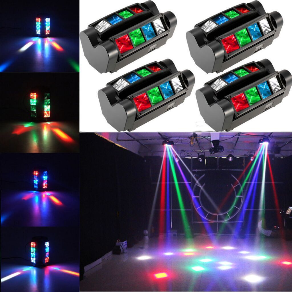 Beams Hot Sale Professional Sound Activated Dj Lights Gig Bar Moving Head Led Mini Spider Light for Party