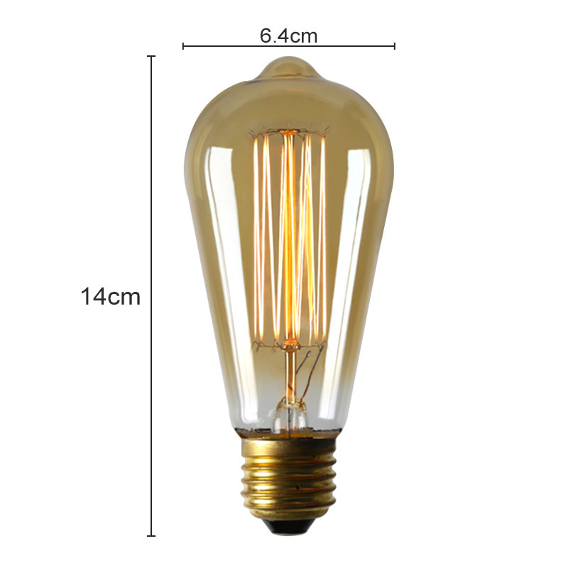 Hot Sale ST64 E27 Antique Dimmable Vintage Led Filament Lampara Light Bulb