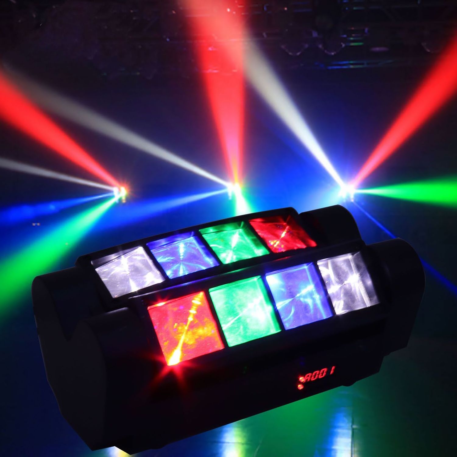 Beams Hot Sale Professional Sound Activated Dj Lights Gig Bar Moving Head Led Mini Spider Light for Party