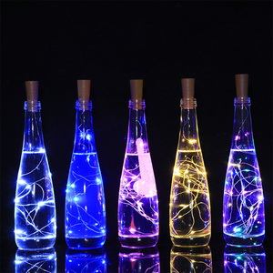 Hot Sale Halloween Battery Operated Led Wine Bottle Cork Led String Light for Glass Bottle