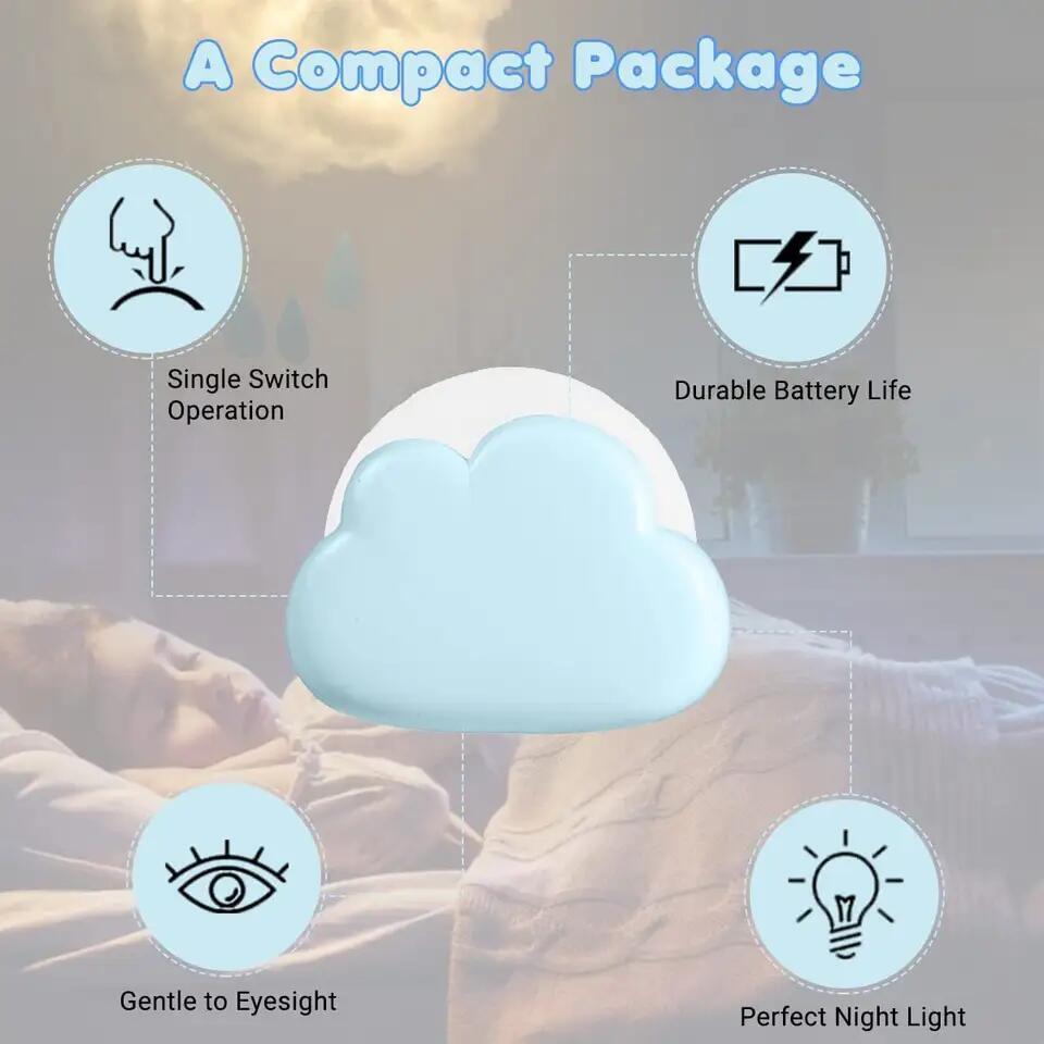 hot sale baby cute battery operated led cloud kids night light cute nursery light for baby