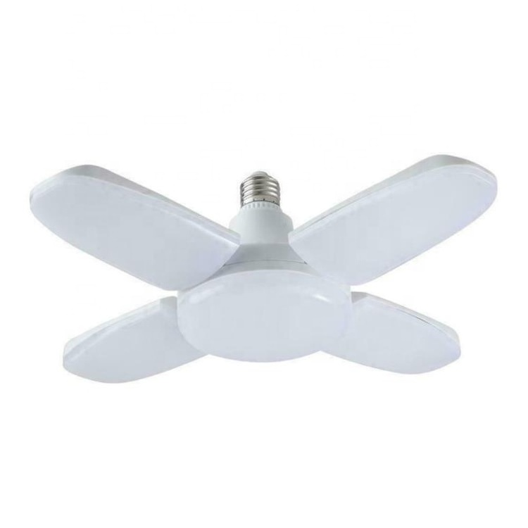 110V 220V E27 B22 Energy Saving Light 45W 60W Ceiling Lamp Foldable Angle Adjustable Fan Blade Ampolletas Led Bulb PC 30 Plastic