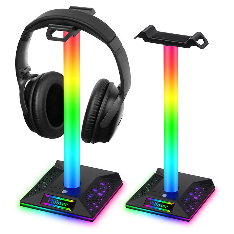 Factory Outlet Desk Led Light Bar Rgb Led holder Headphones Headset Stand for Gamer