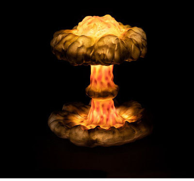 2023 New Creative 3D/Explosion Decoration Table Lights/Mushroom Cloud Nuclear Explosion Lamp