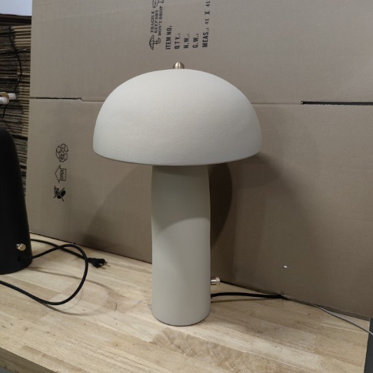 Handmade mushroom decorative night light antique ceramic lamp chinese porcelain table lamps