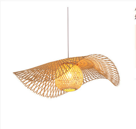 Contemporary Dining Room bamboo ceiling hanging lamp handmade outdoor bamboo pendant light