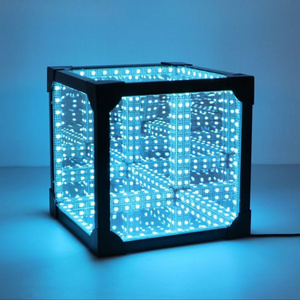 New Product hypercube Colorful Cirling cube Infinity 3d Mirror LED Light The Hyperspace Lighting Cube