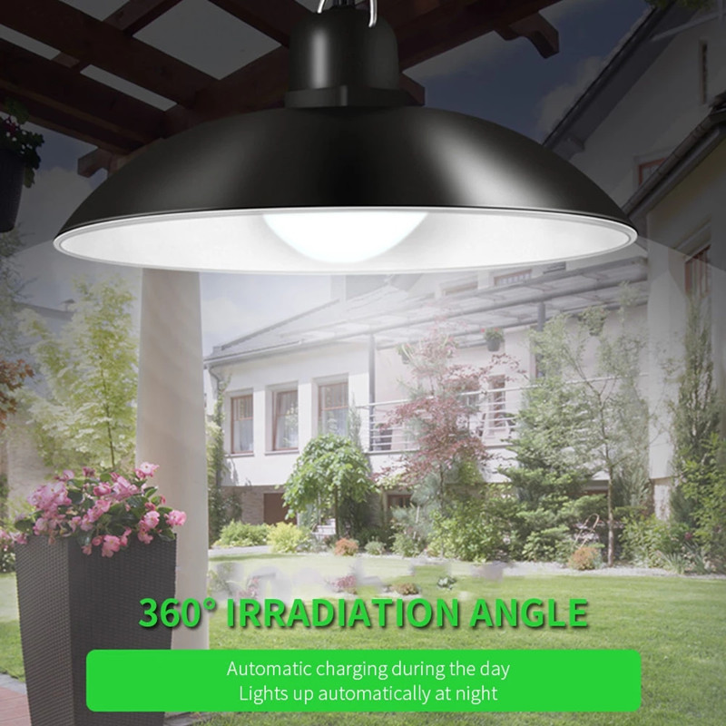 Factory Popular 360 Degrees Indoor Remote Control Extension Cable Solar Light for Shed