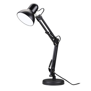 Factory wholesale decorative portable metal table led light architect desk lamp with swing arm