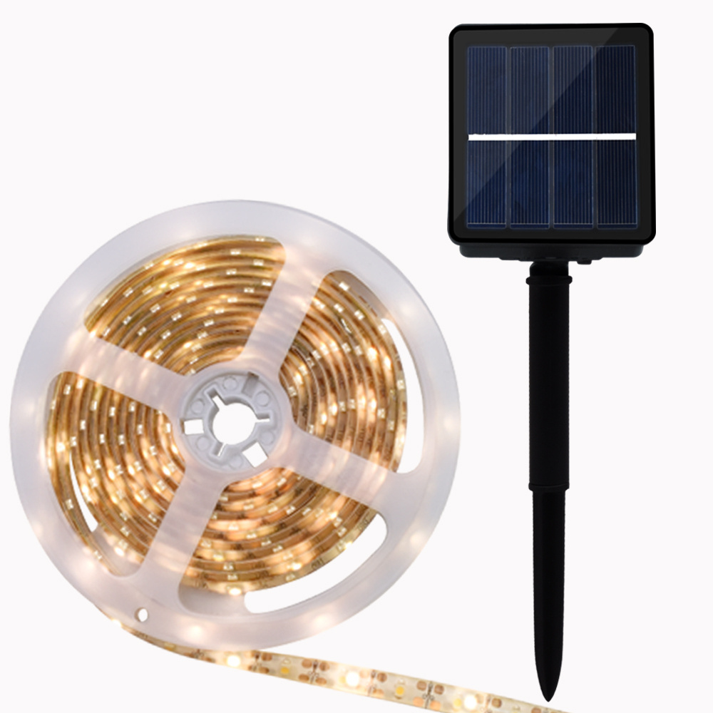 Hot Sale Latest Waterproof 3M 5M Outdoor Solar Powered Led Flexible Cob Led Strip Light