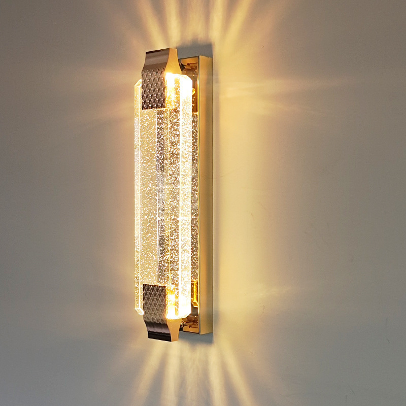 Nordic Modern Dimmable Gold Crystal Luxury Bubble Wall Lamps For Home Decoration