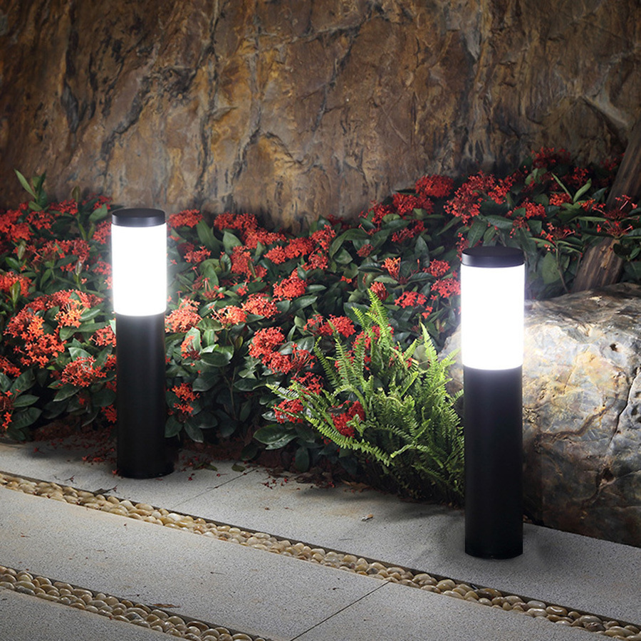 2023 Bright Outdoor Waterproof Solar Flower Pathway Post Led Color Lights for Garden