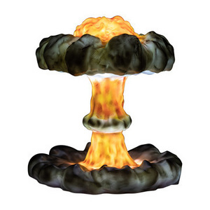 2023 New Creative 3D/Explosion Decoration Table Lights/Mushroom Cloud Nuclear Explosion Lamp