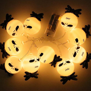 New Decoration LED String Lights USB Battery Plastic Outdoor Light Up Ghost For Halloween