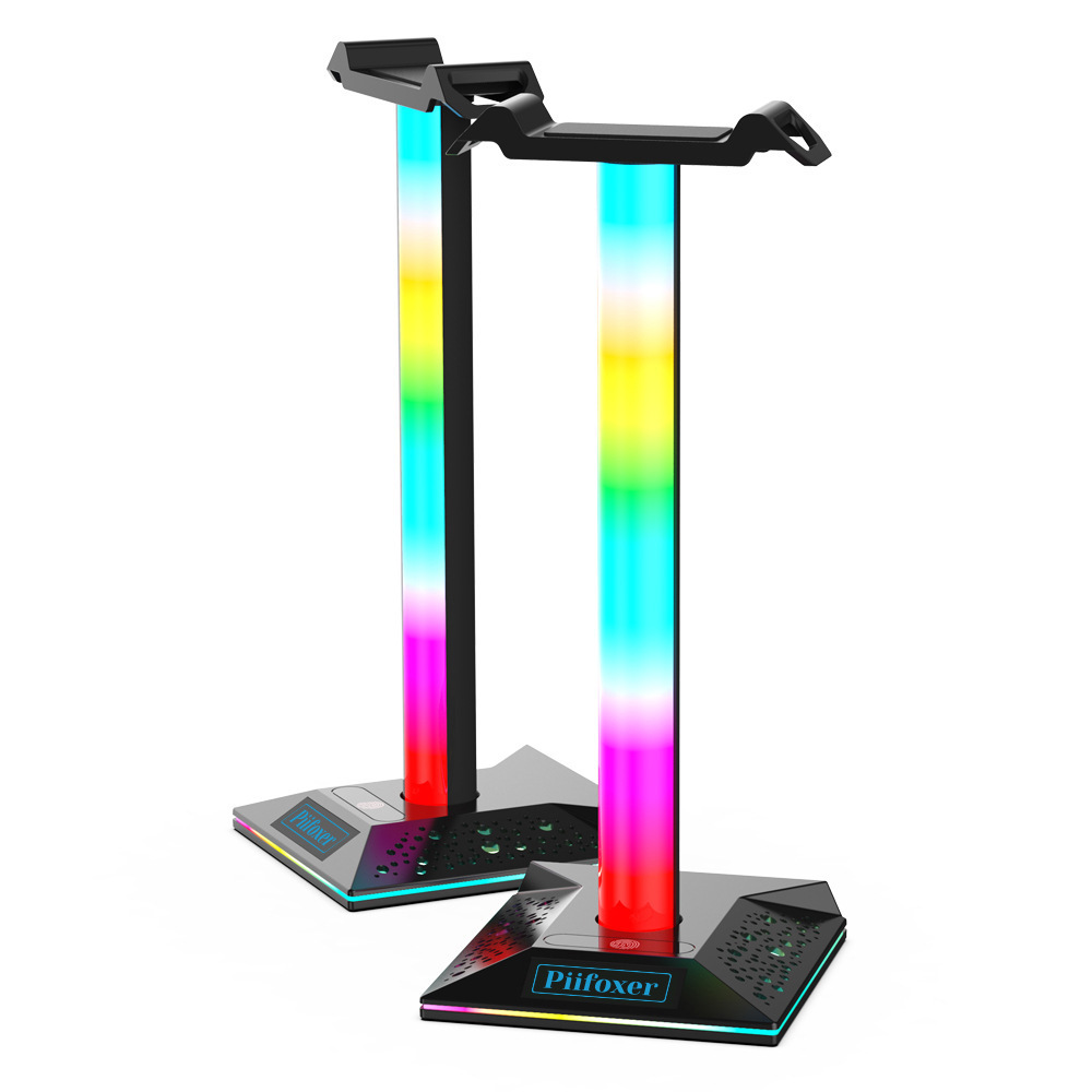 Factory Outlet Desk Led Light Bar Rgb Led holder Headphones Headset Stand for Gamer