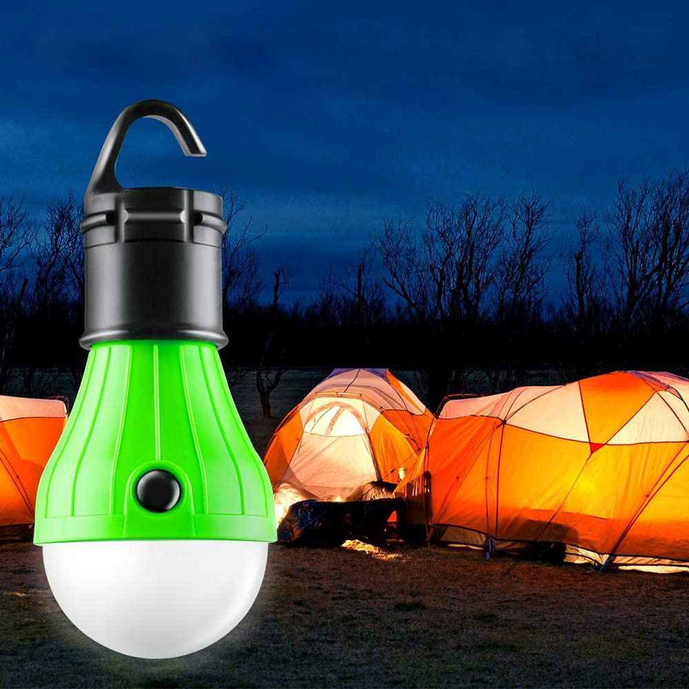 Hot Sale Portable 3 LED Outdoor Emergency Battery Powered Bulb Hanging Tent Lamp