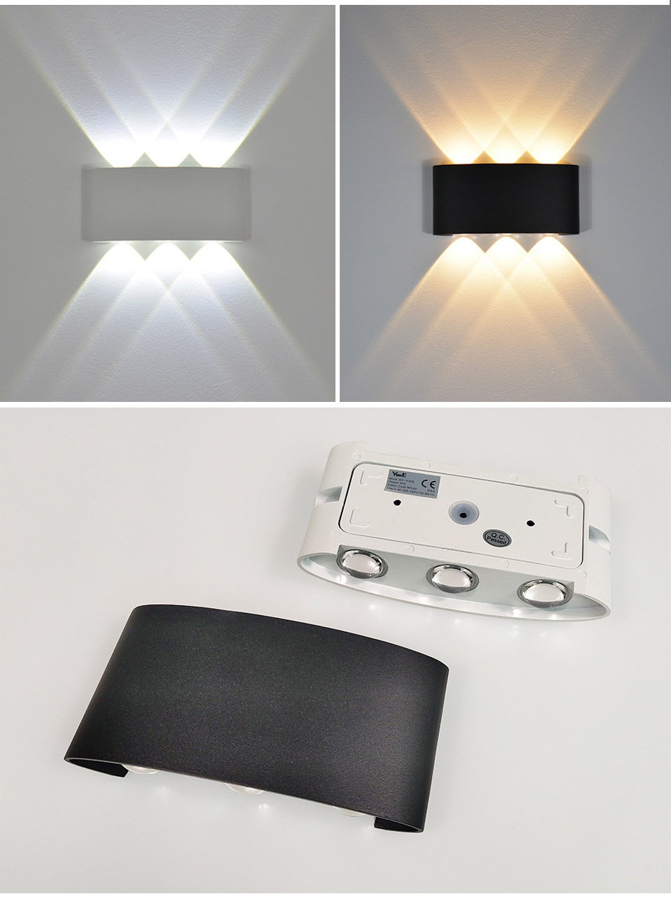 New Design 2w Interior Waterproof led wall lamp Installing Bedside Wall Sconces for living room