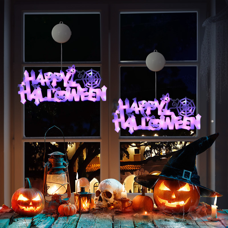 2023 New Design Battery Operated  Pendant Light Up Hanging Halloween Decorations