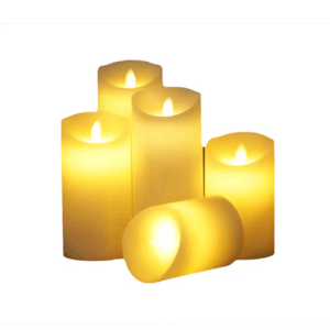 Hot Sale Wax Flickering Candle Lamp Tealight Electronic Flameless Led Pillar Candles