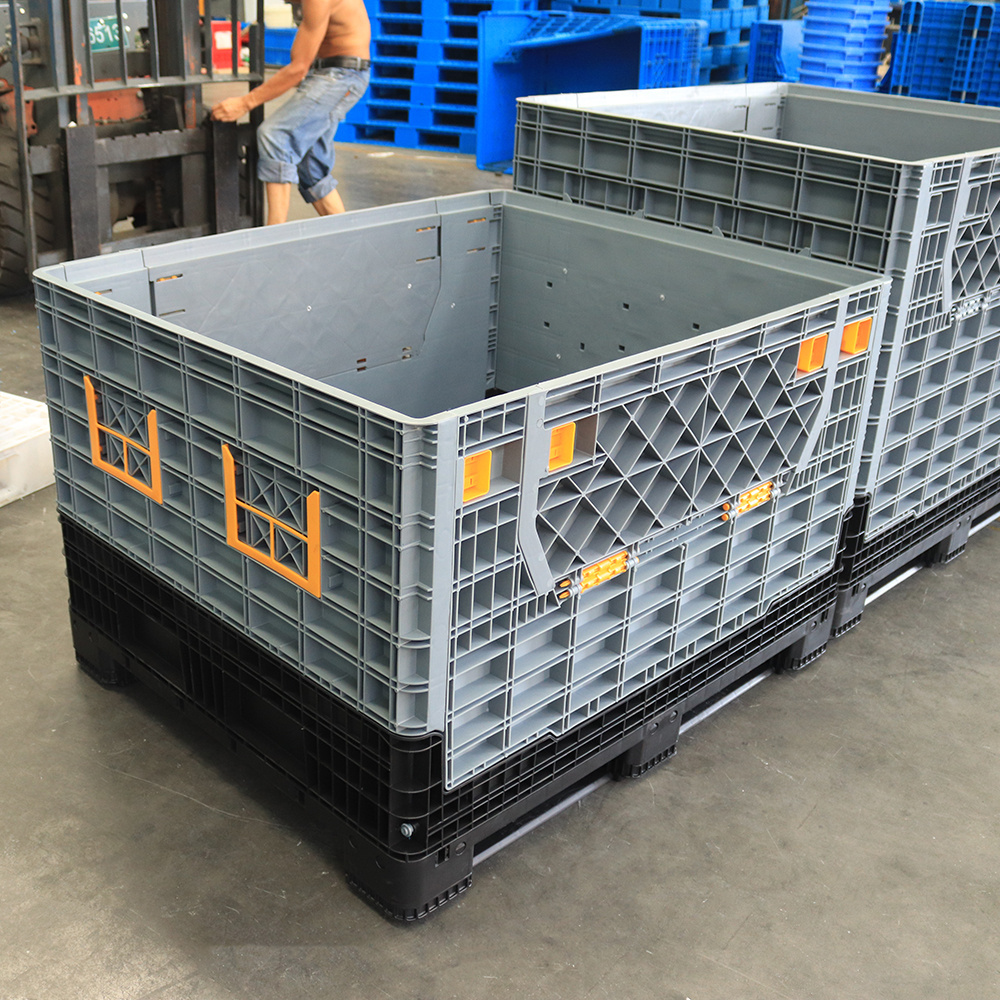 Heavy Duty Crates On Wheels Pallet Boxes For Fruits And Vegetables