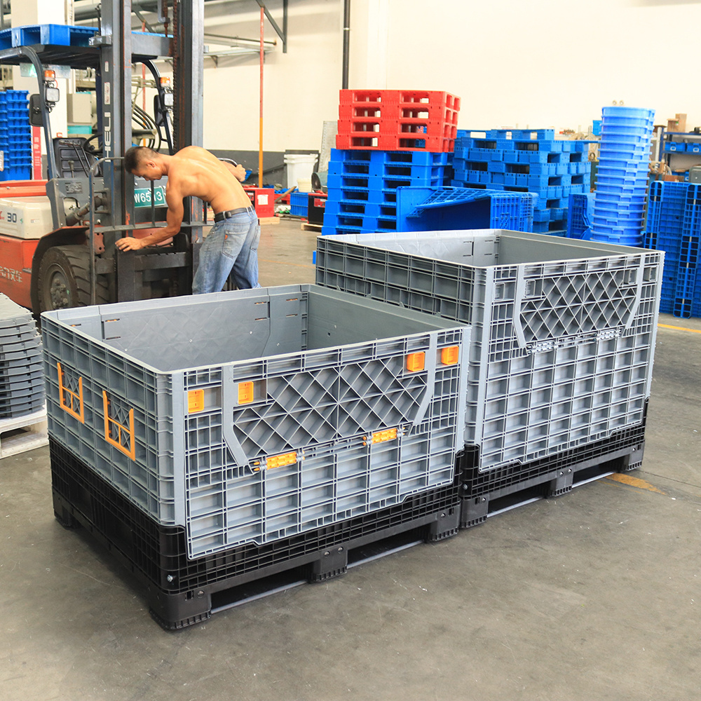 Heavy Duty Crates On Wheels Pallet Boxes For Fruits And Vegetables