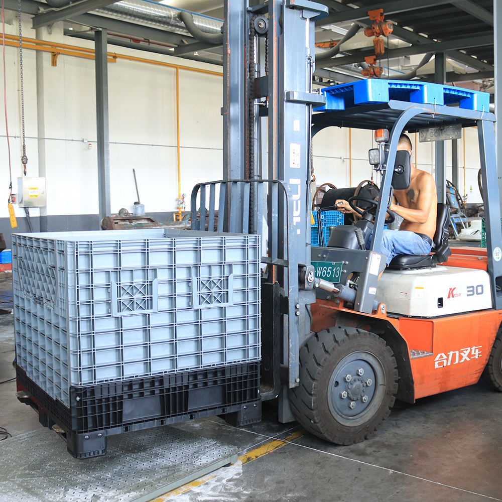 Heavy Duty Crates On Wheels Pallet Boxes For Fruits And Vegetables